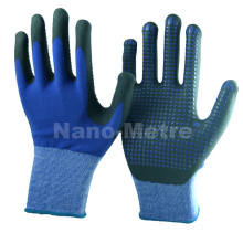 NMSAFETY 13/15 gauge safety good firm grip working gloves girp work glove nitrile dotted work glove